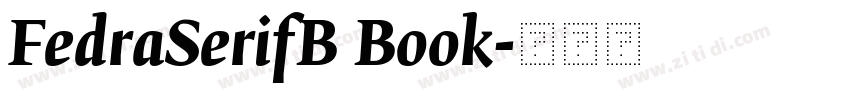 FedraSerifB Book字体转换